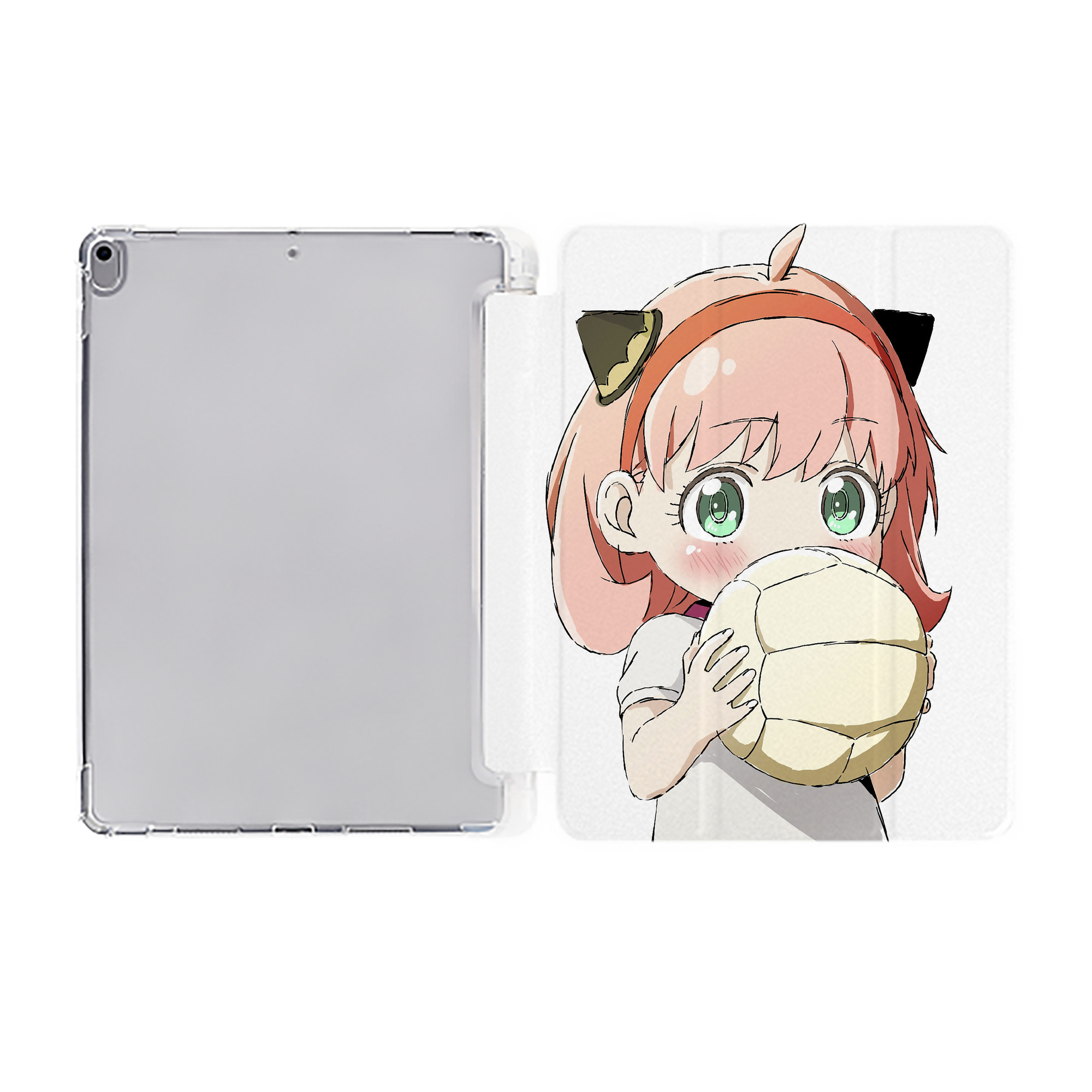 （画像用） SPY×FAMILY间谍家家酒 IPad ケース ペン収納付き 三つ折りスタンド PUレザー×シリコン 対応機種9.5/10.5/10.9インチ